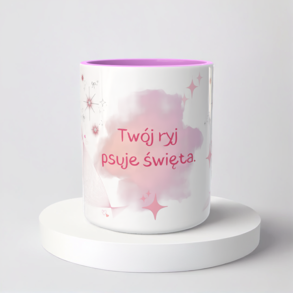 Świąteczny Kubek na Święta - Twój ryj psuje święta